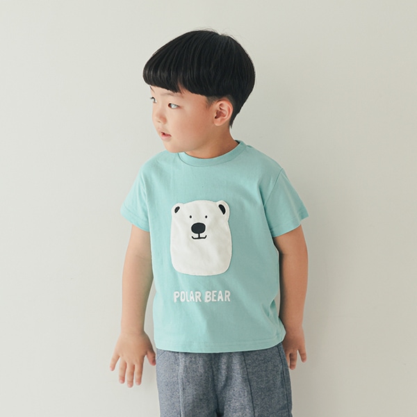 【25SS】シロクマTシャツ / ブルー