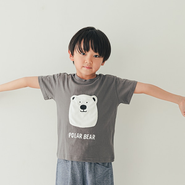 【25SS】シロクマTシャツ / チャコールグレー