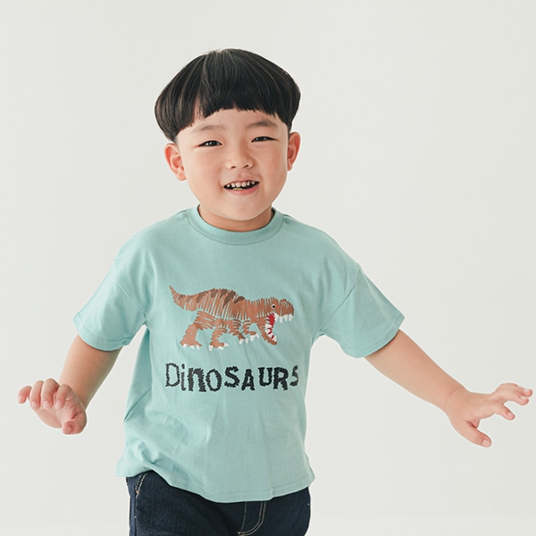【25SS】恐竜Tシャツ / ブルー
