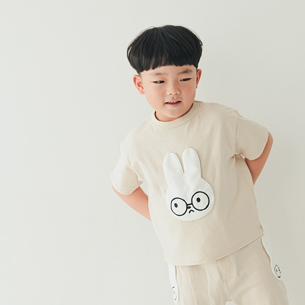 【25SS】うさぎTシャツ / アイボリー