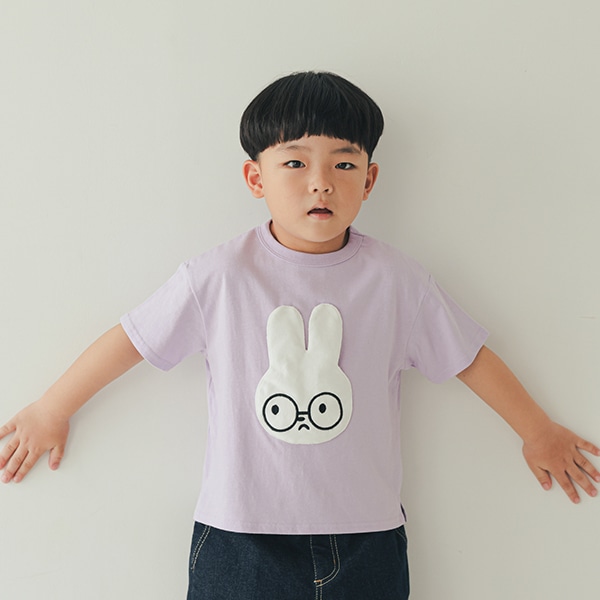 【25SS】うさぎTシャツ / パープル