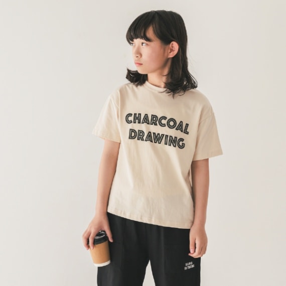 【25SS】CHARCOAL　Tシャツ / アイボリー