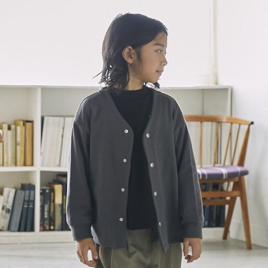 【25FW】ノーカラーJK / チャコールグレー