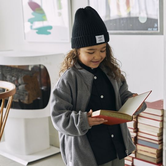 【25FW】フリーススタンドカラーJK / 杢グレー