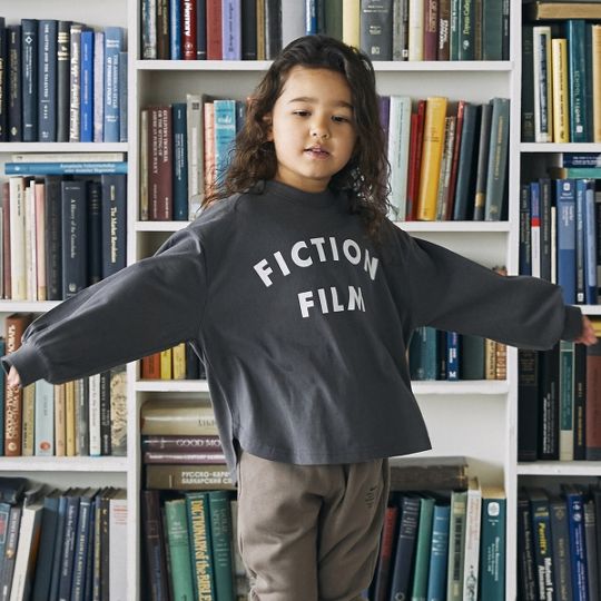 【25FW】FICTIONFILM L/S Tシャツ / ブラック