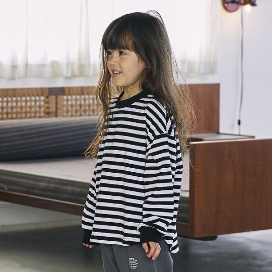 【25FW】ボーダー L/S Tシャツ / ブルー