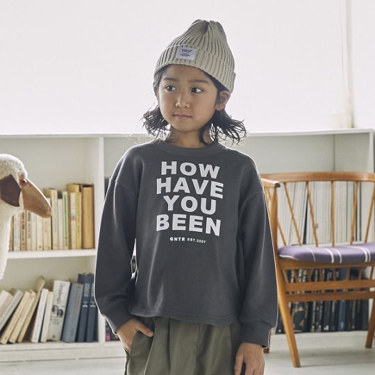 【25FW】HOWHAVE トレーナー / チャコールグレー