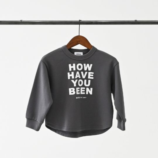 【25FW】HOWHAVE トレーナー / アッシュグレー