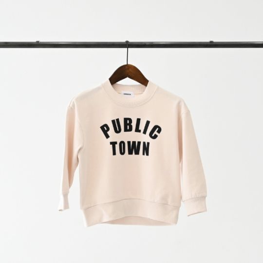 【25FW】PUBLIC トレーナー / アッシュグレー