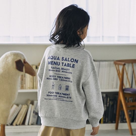 【25FW】AQUASALON トレーナー / ブラック