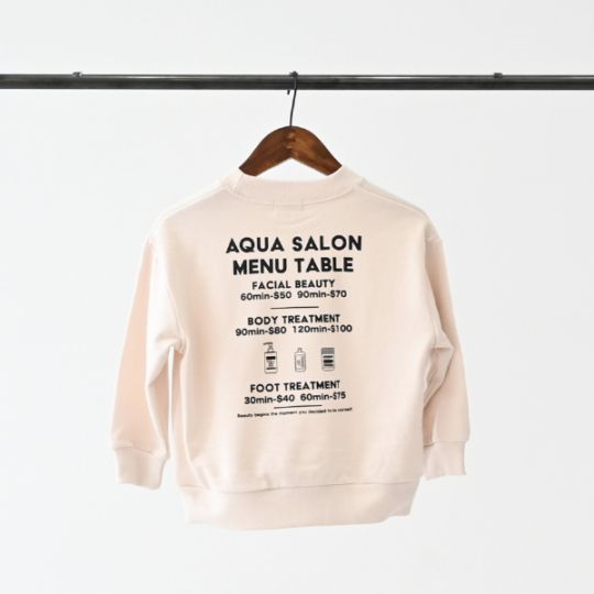 【25FW】AQUASALON トレーナー / ブラック