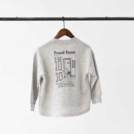 【25FW】PROUDROOM トレーナー / 杢グレー