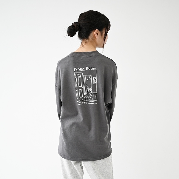 【25FW】PROUDROOM トレーナー / チャコールグレー