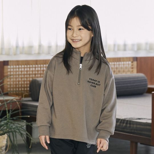 【25FW】ハーフジップトレーナー / アッシュグレー