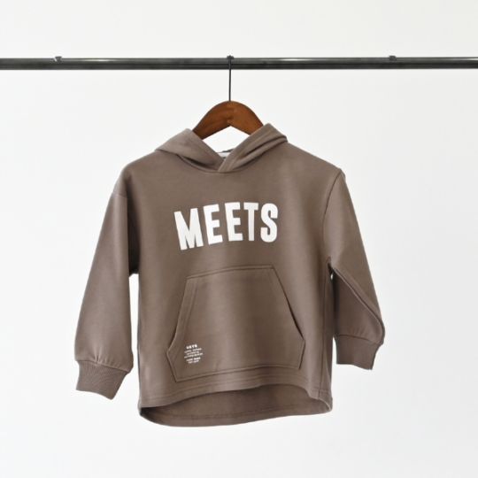 【25FW】MEETS パーカー / チャコールグレー