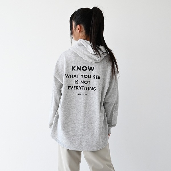 【25FW】KNOW パーカー / アッシュグレー