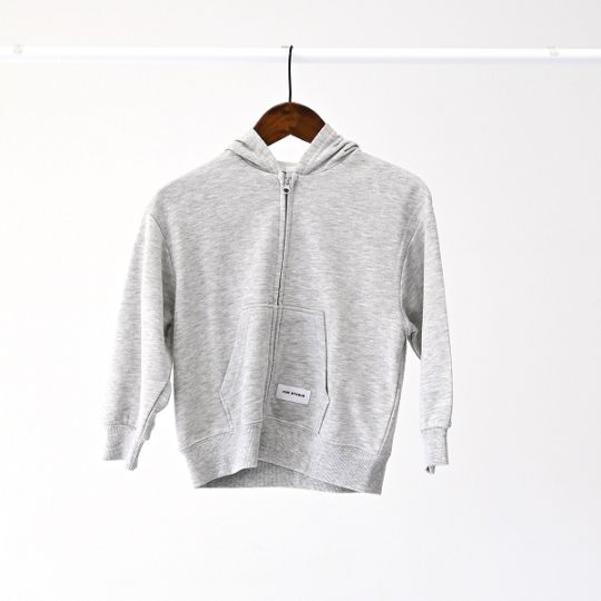【25FW】ジップパーカー / チャコールグレー