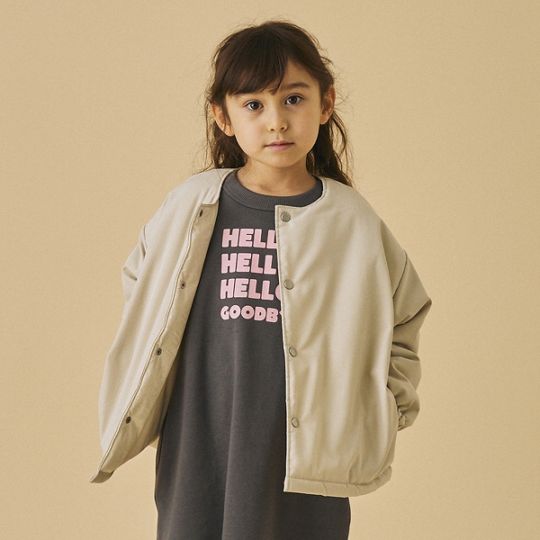 【25FW】ノーカラージャケット / ベージュ