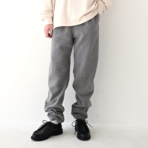 【25FW】フリースロングパンツ / 杢グレー