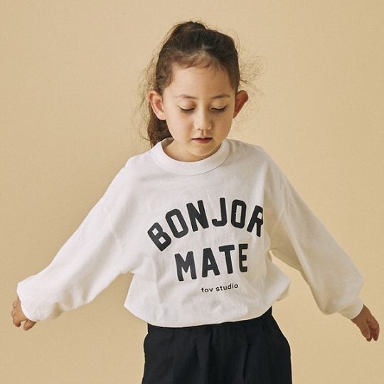【25FW】BONJOURMATE L/S Tシャツ / サンド