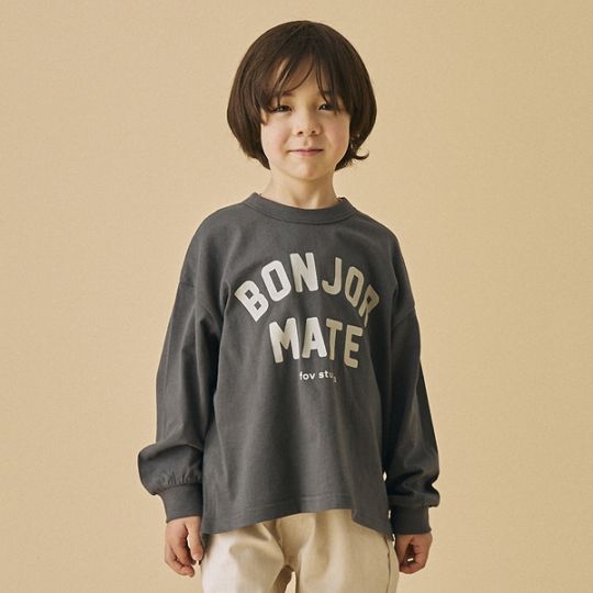 【25FW】BONJOURMATE L/S Tシャツ / サンド