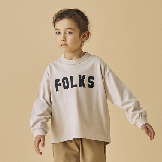 【25FW】FOLKS L/S Tシャツ / サンド