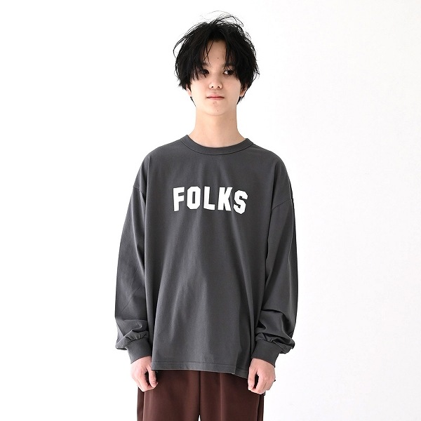 【25FW】FOLKS L/S Tシャツ / サンド