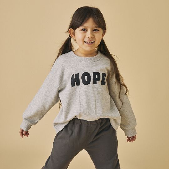 【25FW】HOPE トレーナー / チャコールグレー