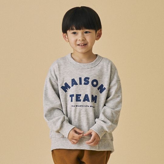 【25FW】MAISONTEAM トレーナー / アッシュグレー