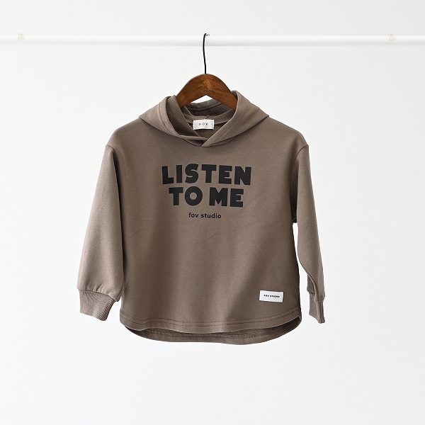 【25FW】LISTEN TO ME パーカー / 杢グレー