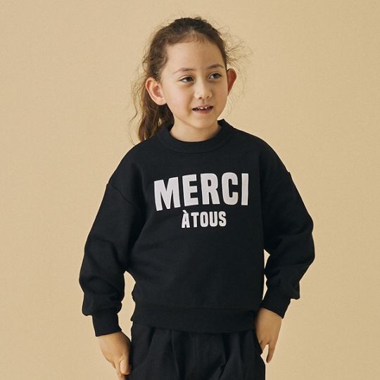 【25FW】MERCI ビッグトレーナー / グレージュ
