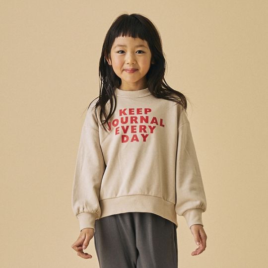 【25FW】KEEPJOURNAL ビッグトレーナー / グレージュ