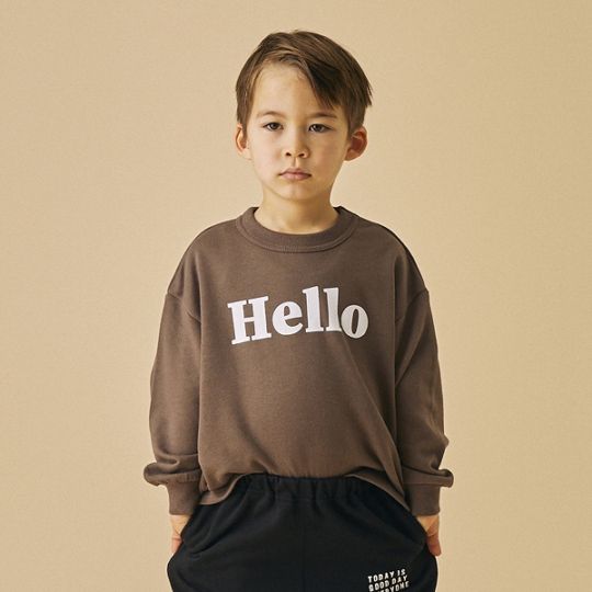 【25FW】Hello トレーナー / ブラック
