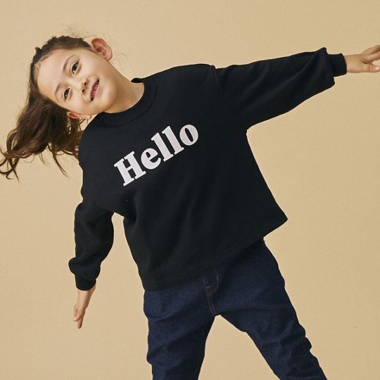 【25FW】Hello トレーナー / ブラック