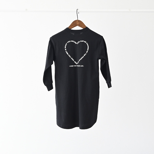 【25FW】HEART ワンピース / チャコールグレー
