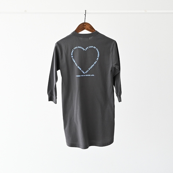【25FW】HEART ワンピース / チャコールグレー