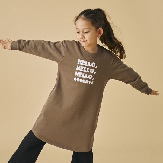 【25FW】HELLO スウェットワンピース / ブラック