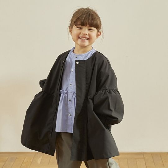 【25FW】ギャザーコート / ブラック