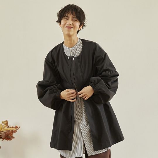 【25FW】ギャザーコート / ベージュ