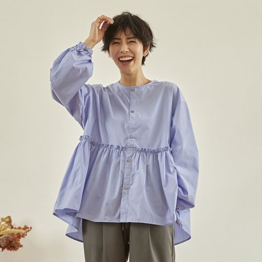 【25FW】フレアブラウス / ブラック