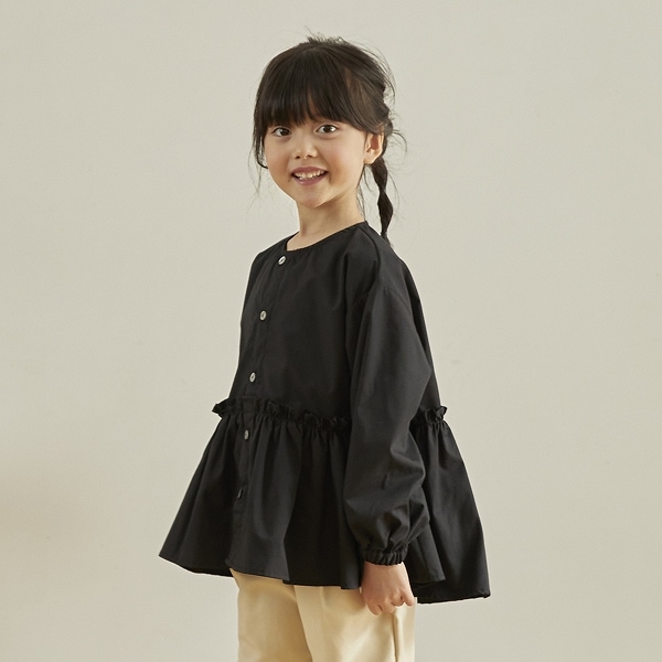 【25FW】フレアブラウス / ブラック