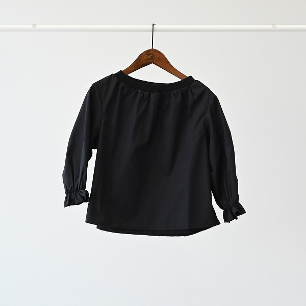 【25FW】ギャザーブラウス / ブラック