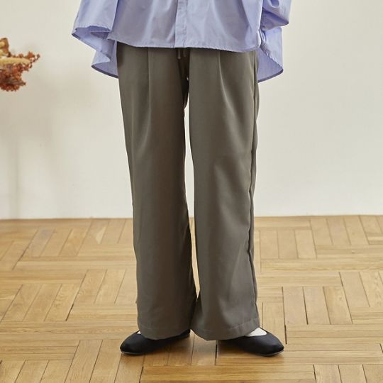 【25FW】ワイドフレアパンツ / ブラック