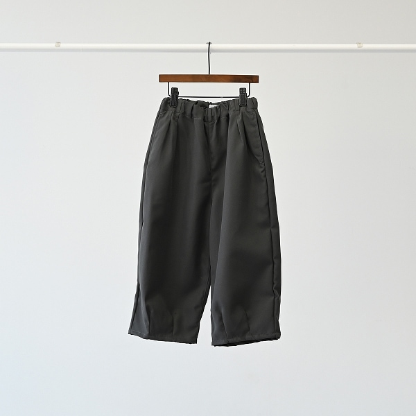 【25FW】タックバレルパンツ / チャコールグレー