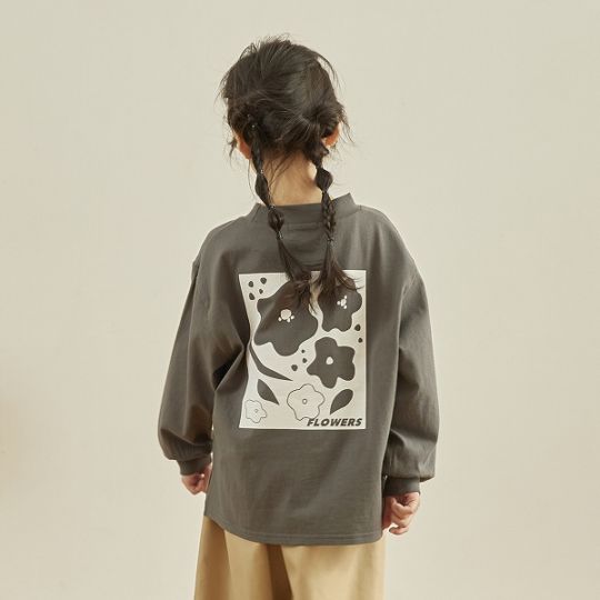 【25FW】FLOWERS L/S Tシャツ / サンド