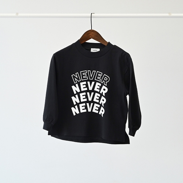 【25FW】NEVER L/S Tシャツ / ブラック