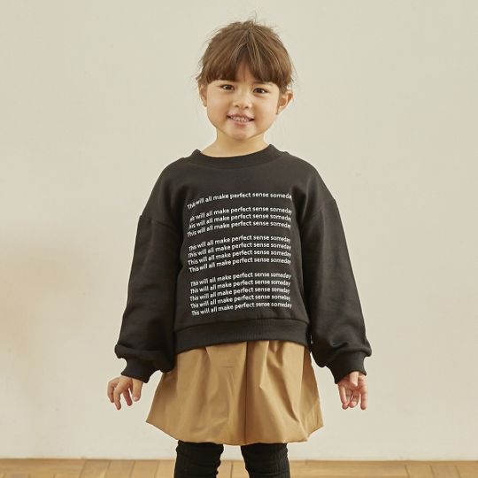 【25FW】LOGO プルオーバー / ブラック