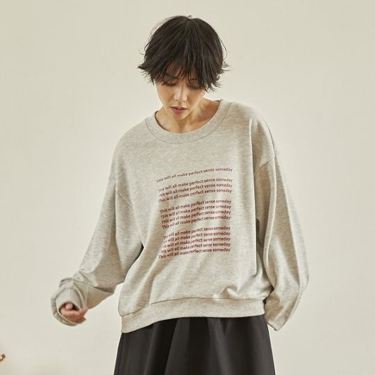 【25FW】LOGO プルオーバー / アッシュグレー