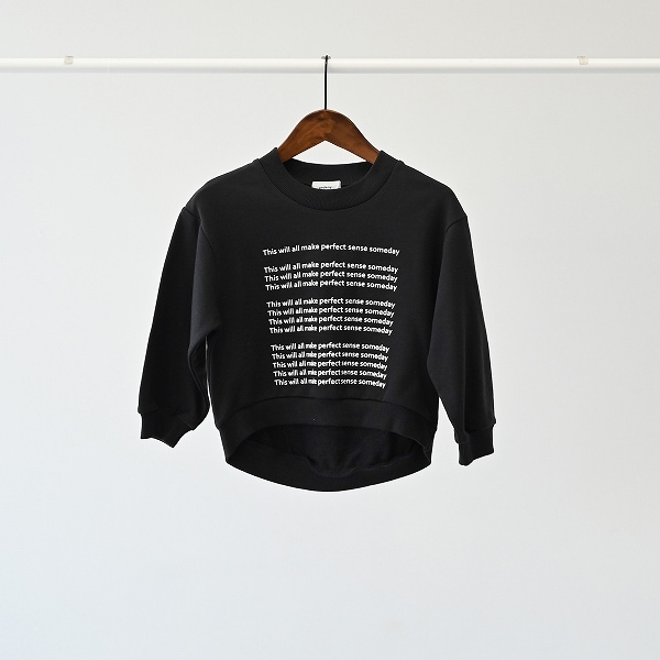 【25FW】LOGO プルオーバー / ブラック
