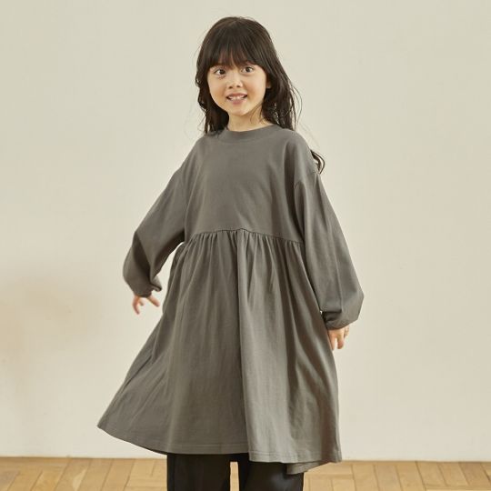 【25FW】ギャザーワンピース / ブラック